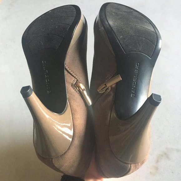 NWOT! New Bandolino Miku suede look tan ankle boot / heeled bootie (size 8) - Picture 12 of 13